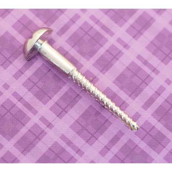 Vintage Silver Tone Spiral Screw Elegant Brooch - V17 - Picture 1 of 3